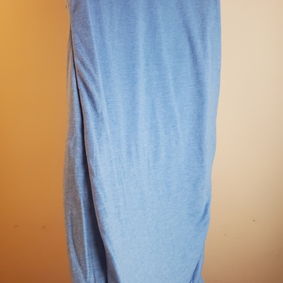 Maternity blue sleeveless dress - Picture 3 of 6